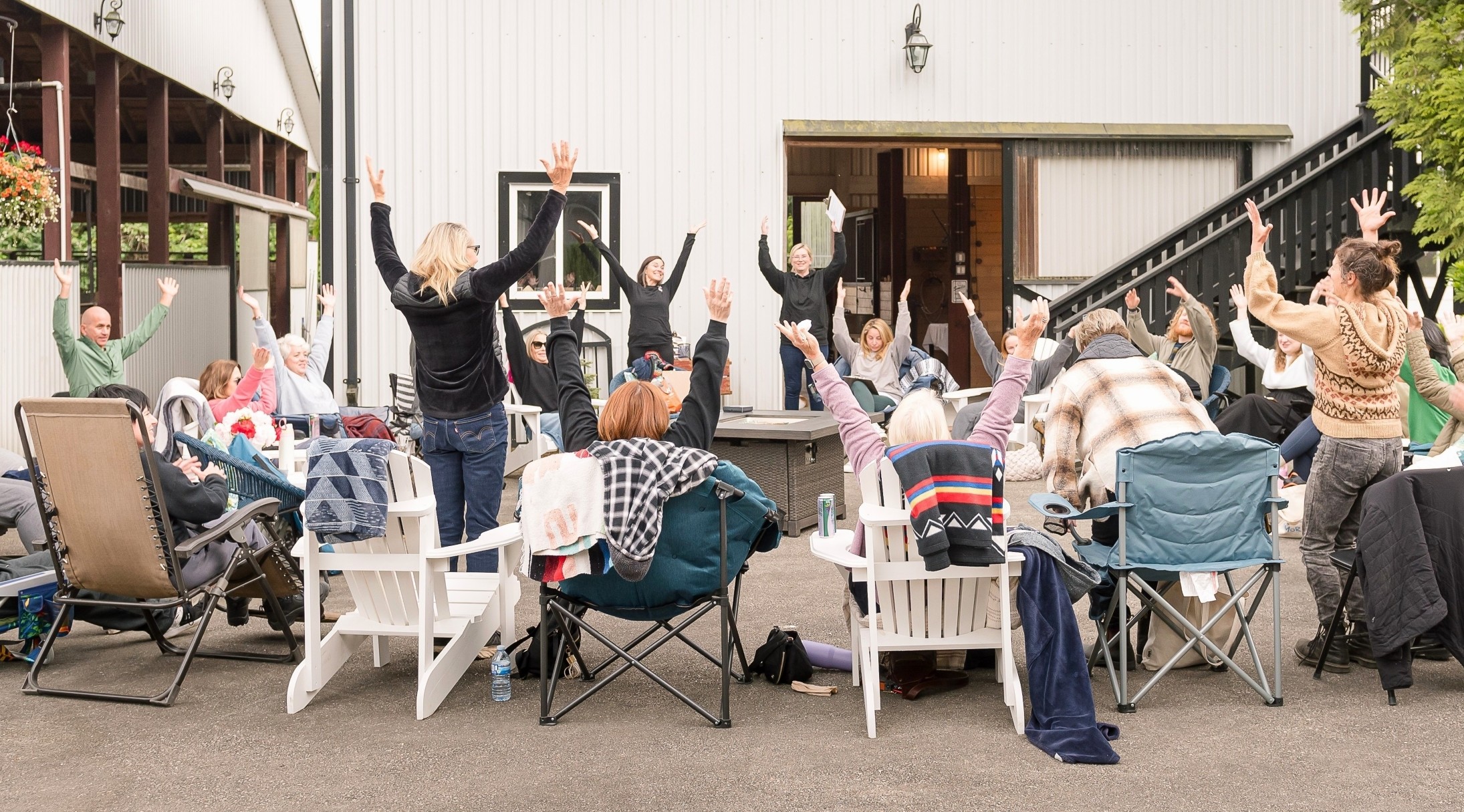 Group event at River Haven Farm